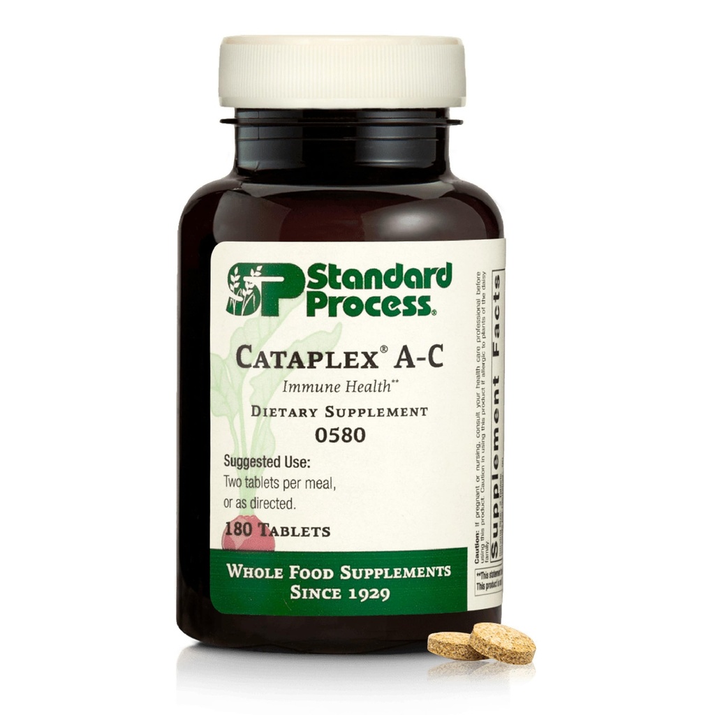 Standardni proces Katapleks A-C - dodatek za imuno-zdrave celične podpore z vitamini C & A - Aids Eye Health - vsebuje sestavine z antioksidantno aktivnost - 180 tablet (90 Serving)