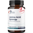 Designs for Health Amino Acid Synergy - Vegetarian Essential Amino Acids Supplement with BCAAs, Alpha-Ketoglutarat, Metionin + B6 (P-5-P) - Podpora športnikom + mišicam (120 kapsul)