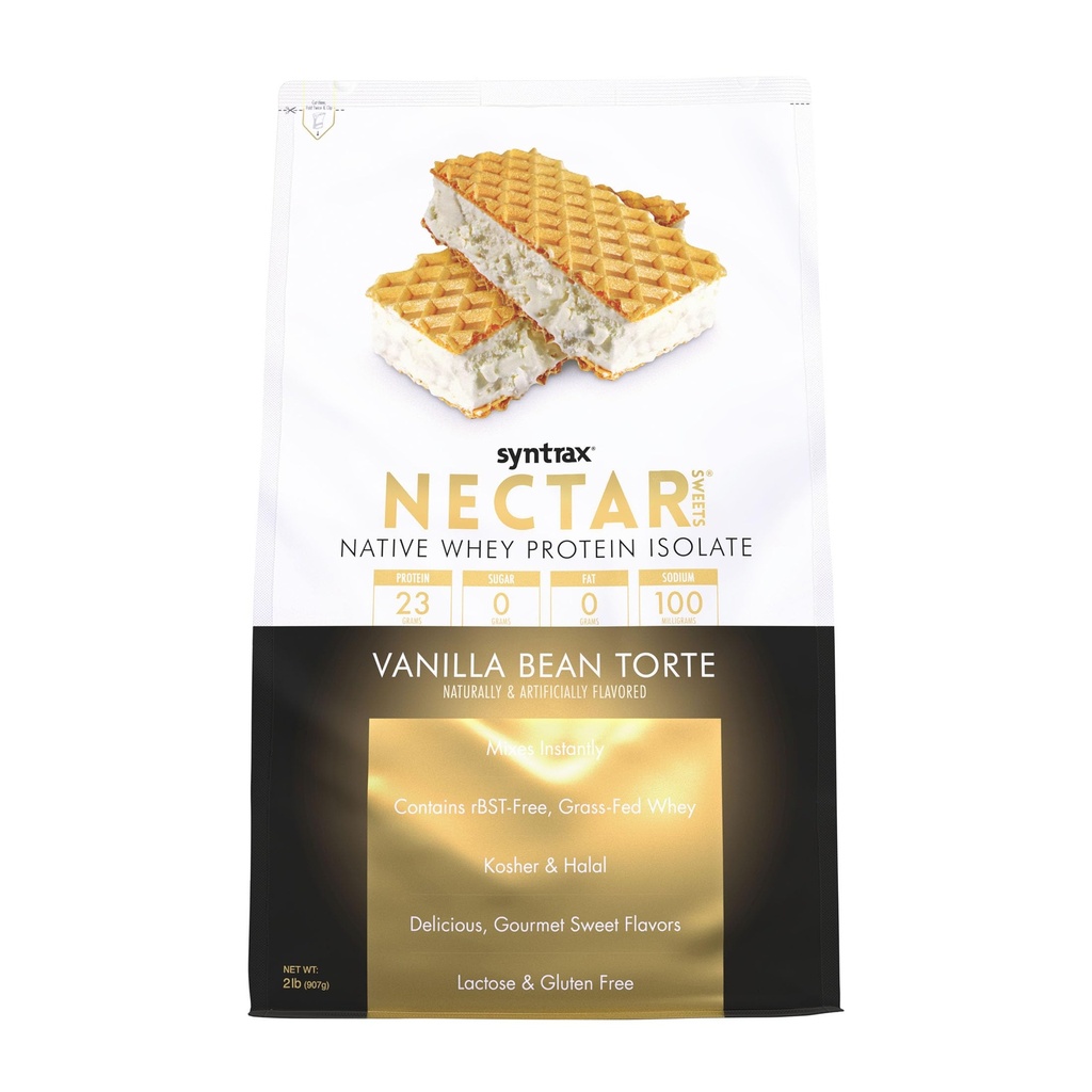 Sweeties, 100% sirotkin izolat beljakovin v prahu, vanilija fižol Torte, 2 lbs