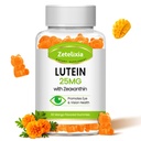 Lutein Gummies 25mg - Eye Vitamini Lutein & Zeaksantin Eye Health dopolnila za odrasle, Sugar Free Eye Health Gummies dodatek - podporna vizija,Makularno, modra svetloba filtriranje (60 Count)