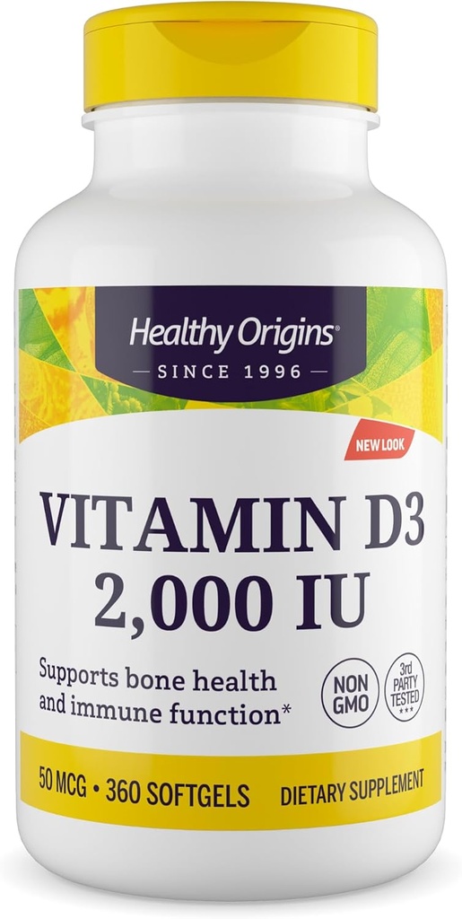 Zdrav izvor vitamin D3, 2000 i.e., 360 štev.