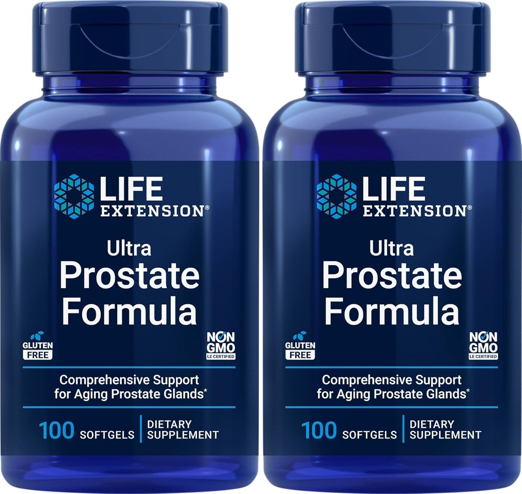 Life Extension Ultra Prostate Formula, 100 Softgels (Pack of 2) - Naravni dodatek za moške