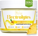 Moja pustolovščina, da fit nič sladkorja - Ananas elektroliti v prahu - kofein brez energije z vsemi naravnimi sestavinami - Vegan, Keto & Paleo - sladkor brez elektrolitov Hidracijska pijača Mix - 37 Strežnice