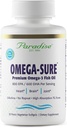 Paradise Zelišča Omega-Sigurno, Omega-3 koncentrat, Premium ribje olje, DHA, EPA, Vegan, Non GSO, Gluten brezplačno, 30 Število vegetarijanskih softgels