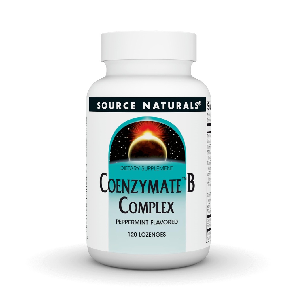 Vir Naturals Coenzymate B Complex - Peppermint Flavor, ki se raztopi v ustih - B vitamini - 120 Lozenges