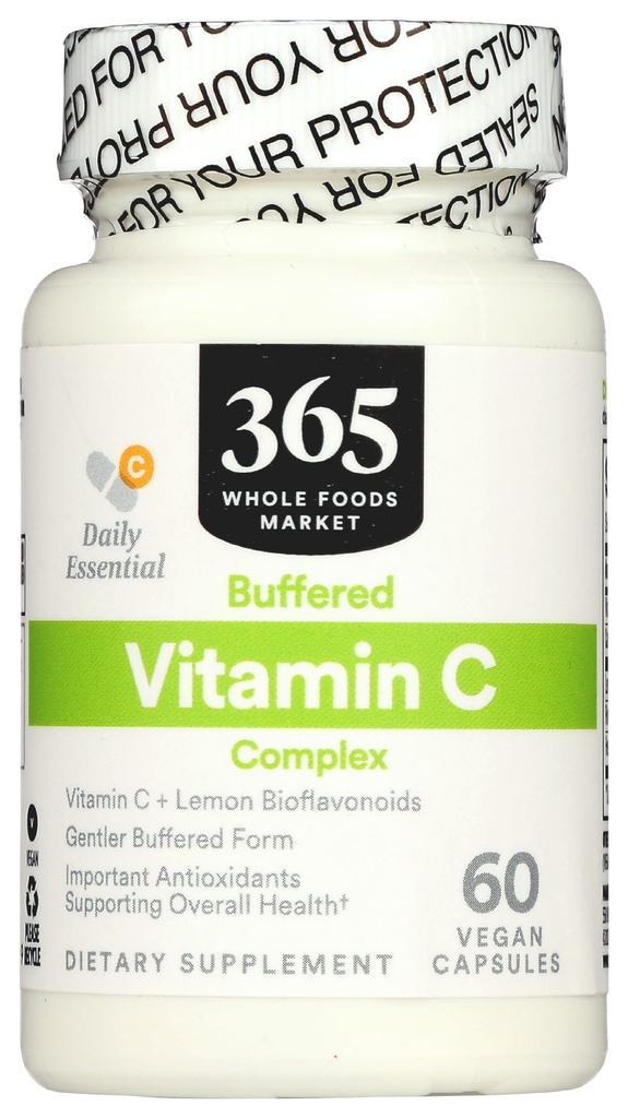365 s celotno živilsko tržišče, vitamin C kompleks, Vegan, 60 kapsul