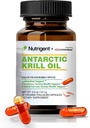 Antarktično olje krila 350 mg, tekoče napolnjene organske kapsule, Omega-3 EPA, DHA, Astaksantin in fosfolipidi dodatek, podpora srce, možgani in skupno zdravje, brez ribjega pookusa, 30 število