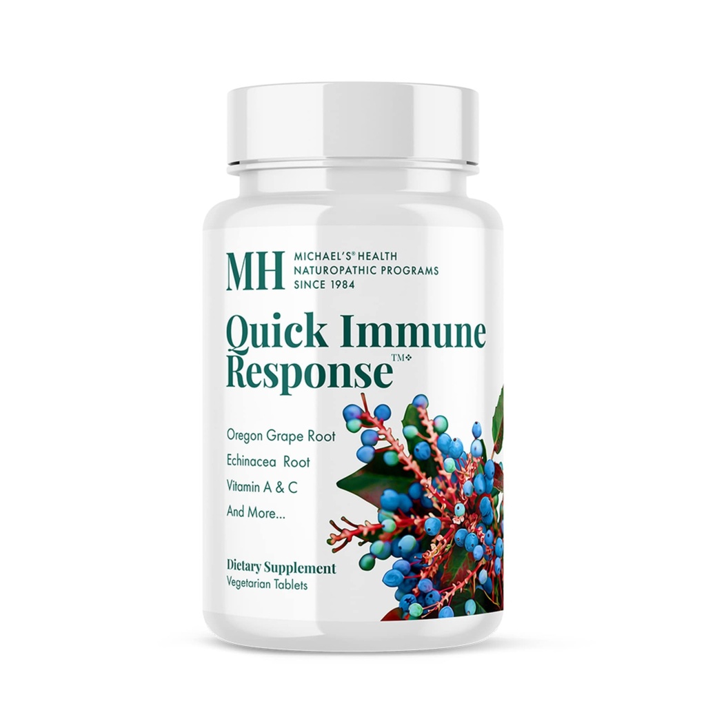 MICHAEL'S Health Naturopathy Programi Hiter imunski odziv - 120 Vegetarijanske tablete - Podpora imunskega sistema - z vitaminom A, vitaminom C in cinkom - 40 Serving