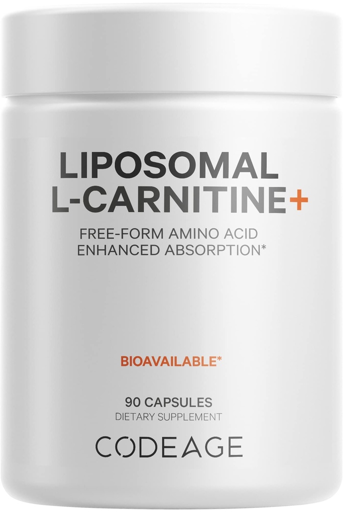 Šifra Liposomski L-karnitin+ dodatek - 500 mg L-karnitin L-tartrat na serviranje - prosta Form aminokislina - karnitin - liposomska dostava - veganska, ne-GMO, Gluten-free - 90 kapsul