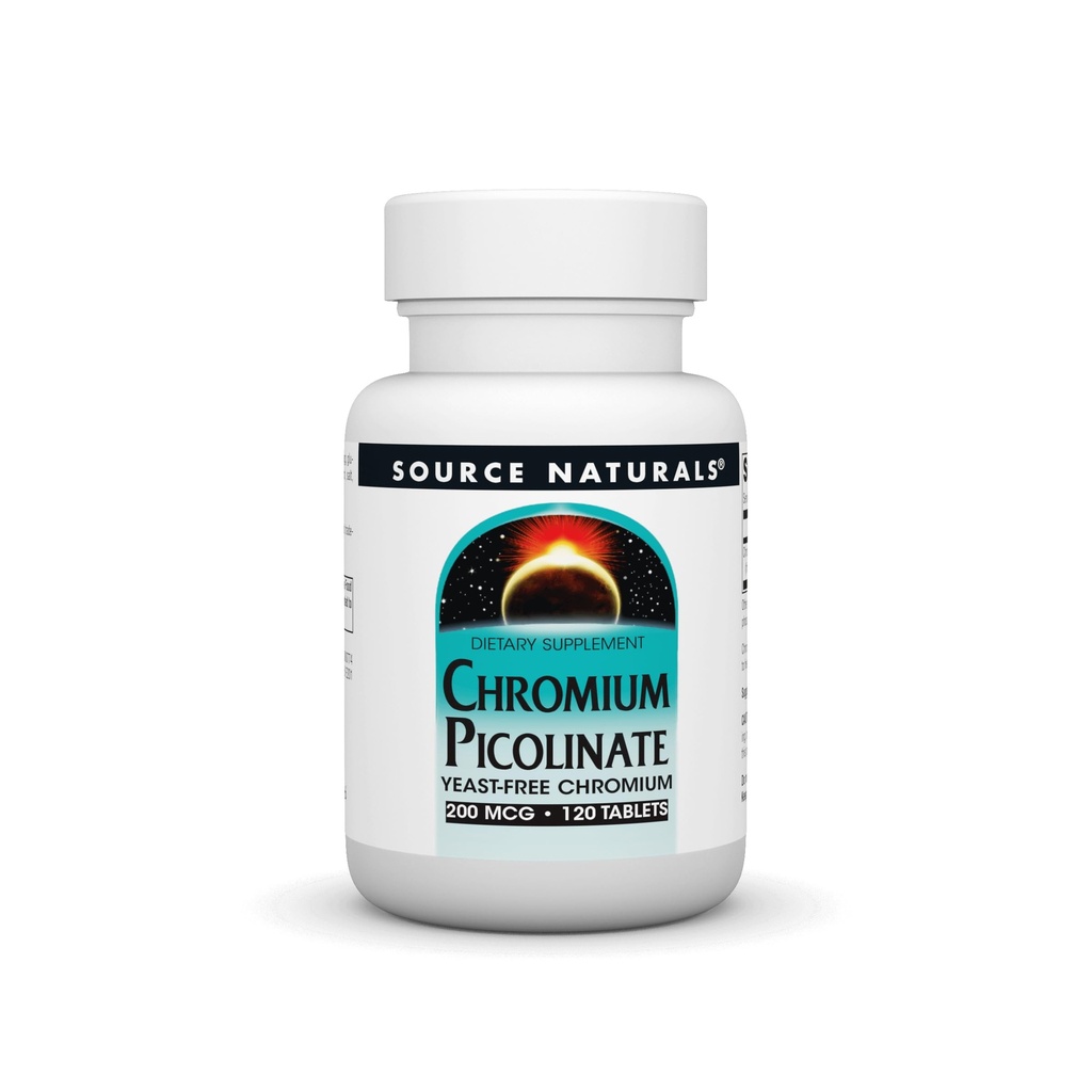Vir Naturals Chromium Pikolinat 200 Mcg tableta, 120 Število