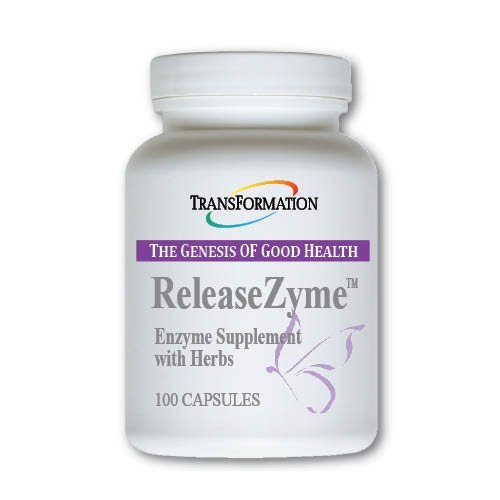 Preobrazba Genesis of Good Health Enzymes ReleaseZyme Mešanica dodatek z naravnimi zelišči, Napredno Prebavna podpora Formula s Protease, Break Down proteini, na rastlinski osnovi, 100 kapsul