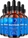 (5 Pack) NeuroQuiet kapljice - Uradna NeuroQuiet Dnevna podpora za sluh vse naravne čiste tekočine Napredna formula za zdravje ušesa, slušne jasnosti in notranje uho bilance pregledi, 5 steklenice za 5 mesecev