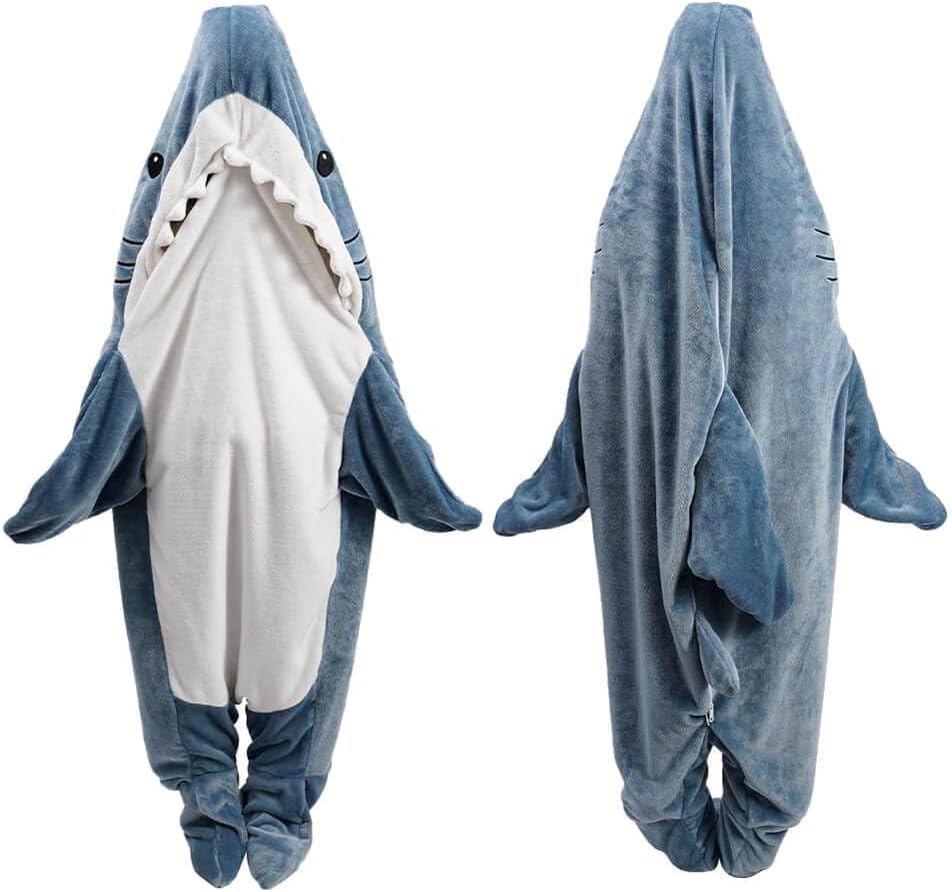 Morski pes Onesie, morski pes Onesie Adult, morski pes Spalna vreča za odrasle (XXL)