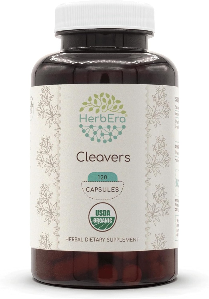 HerberEra Cleavers USDA Organic 120 Kapsule 