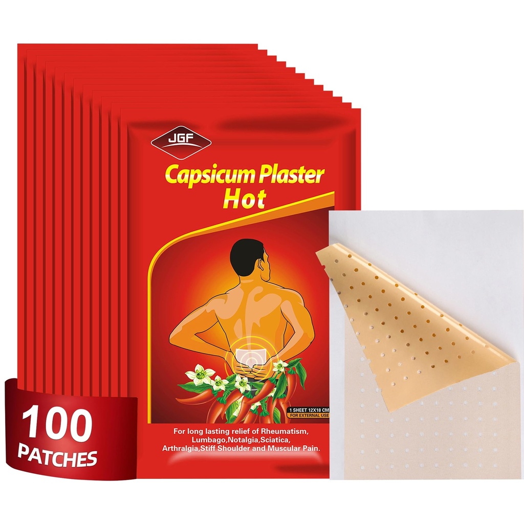 KONGDY Capsaicin obliži,4,72"x7,08" Hot Capsicum obliž (100)