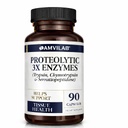 Proteolitični encimi 3X - Trypsin, Chymotrypsin & Serrapeptidaze - zmanjša edem in draženje zaradi poškodb tkiva - podpira dobro počutje in okrevanje telesa - prehranska dopolnila - 90 kapsul
