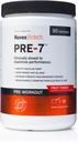 Novex Biotech PRE-7 Predworkout prašek za moške - povečanje energije, fokus, in VO2 max, Podpora Hidracija med podaljšano vadbo*, sadni Punch