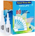TONELIFE 80 Count Saline Nazal Care ponovno napolni +2 Nasal Sprayer - Nazal sol 2,7g vsak Pouch 