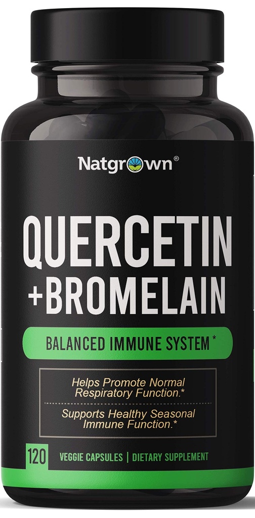 Natrased Quercetin z Bromelain dopolnilo kompleks - 120 kapsul