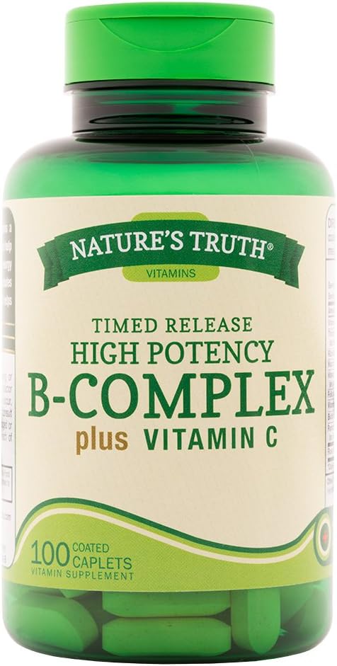 Resnica narave B-Complex Plus Vitamin C Čas sprosti, 100 Število (Pack 3)