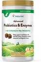 NaturVet Advanced Probiotics & Enzymes, PB6 Dog Soft Chews za pomoč Občutljive želodčne in prebavne težave, Hickory dimljeno Bacon Okusni hišni dodatek za pse v 6 tednih, 240 Count Jar