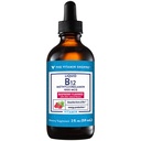 The Vitamin Shoppe Liquid B12 Metilkobalamin - proizvodnja energije - 1000 MCG - Malina (2 fl. oz.)
