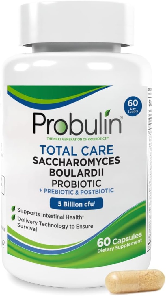 Saccharomyces Boulardii Pre + Pro + Postbiotic, 60 veganskih kapsul