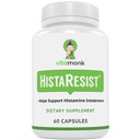 VitaMonk Histamin Bloker za histaminsko intoleranco - HistaResist - DAO Enzyme dodatek Optimalen odmerek diamin oksidaze za pomoč ščit Histamin za gladko preperevanje - 60 kapsul