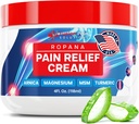 Bolečina Relief Cream z Arnica, Magnezij, MSM & Kurkurja (4 FL Oz) - Naravni blažilni relief Cream za sklepe in boleče mišice - Nemastna bolečina Relief