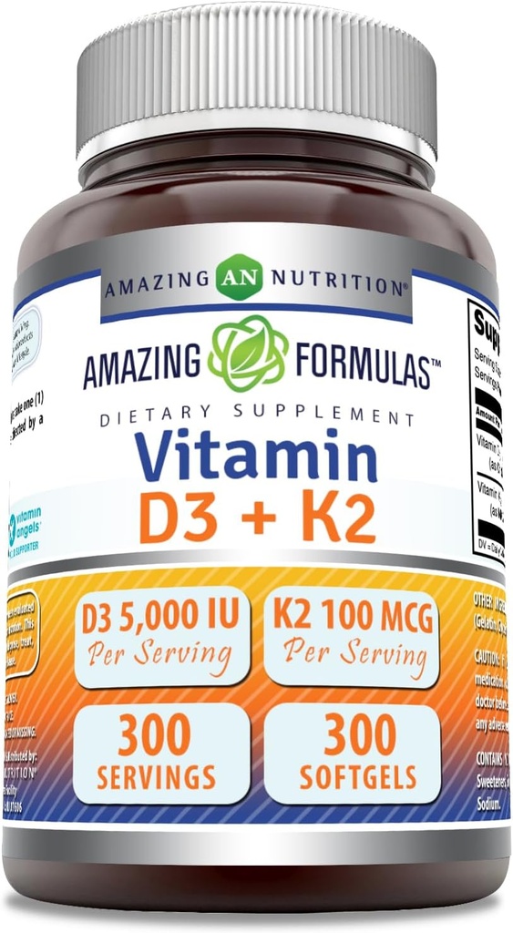 Neverjetne formule Vitamin D3 5000 i.e. z vitaminom K2 100 Mcg 