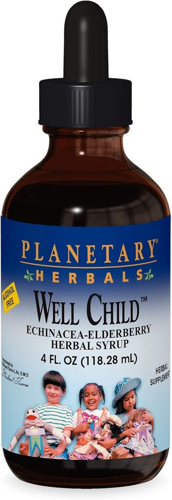 Planetarna zelišča Echinacea-Elderberry Syrup , 4 fl oz (128,28 ml)