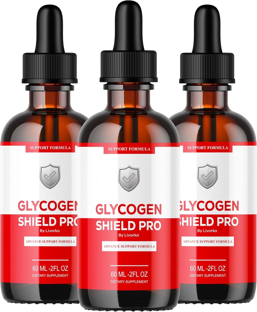 (3 Pack) Glycogen Shield Pro - Glycogen Shield Pro Kapljice, GlycogenShield Pro Kapljice, GlycogenShield Pro Support, Glycogen Shield Pro Support, Glycogen Shield Pro Supplement, 3 steklenice za 90 dni