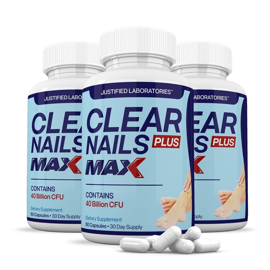 Upravičeni laboratoriji (3 paket) Clear Nails Plus Max tablete 40 milijard CFU probiotik podpira močno zdravo las kože nohti 180 kapsul