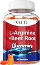 L Arginine dopolnilo pesa korenske žvečilke - dvojna moč, energijska okrepitev, kroženje podpora in stamina, organska žvečljive kroglice dodatki za moške in ženske, Vegan Gummy, Non-GMO, Sugar-free