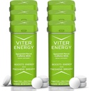 Viter Energija 40mg Kofeinske mete - brez sladkorja, B Vitamini, Vegan, Boosts hitro Energiran Alarm Focus, Kofeiniran nootropne dodatne tablete (Spearmint Flavor, 20pcs, 6 Pack, 120pcs skupaj)