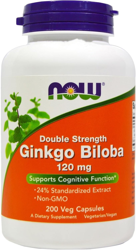 Ginkgo Biloba 120mg 200 VegiCaps (paka z 2)