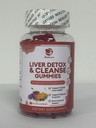 Lukaree jetrna čistila Detox & Popravila Gumies - mleko Thistle Silymarin, Dandelion, Artichoke Extract & Elderberry - Brez sladkorja, malina aroma - 180 Count