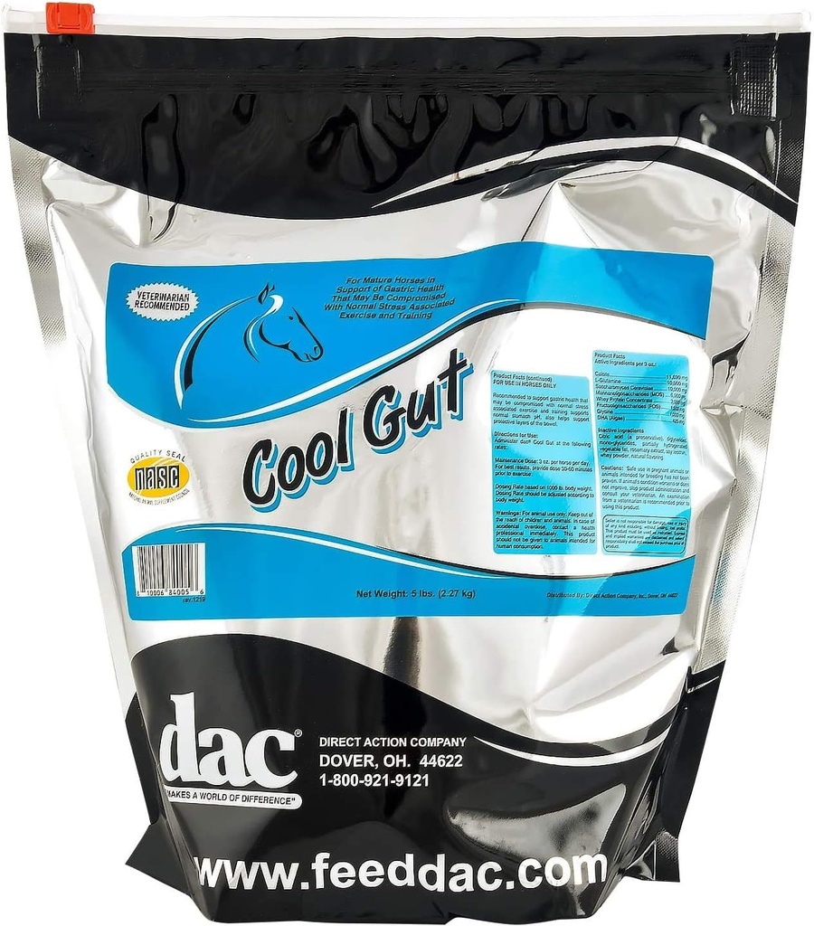 DAC Cool Gut, Ulcer zdravljenje za konje, 5 lb