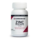 Kirkman – cinkov pikolinat 25 mg – hipoalergeni – 150 vegetarijanskih kapsul – brez glutena – brez kazeina – minerali
