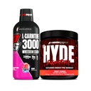PROSUPPS L-Carnitine 3000 brez stimulantnih tekočinskih strelov (Berry) in g. Hyde Signature Series Pred-Workout Energy Pink v prahu (Fruit Punch)