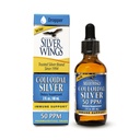 Natural Path Silver Wings Coloidal Silver 50ppm (250mcg) Imunska podpora dodatek 2 fl. oz. Dropper
