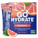 GoHydrate Nizki natrijevi elektroliti v prahu Pakiranja brez sladkorja - takojšnja hidracija Dnevna pijača Mix - nič sladkorja voda aroma Packet Samci z vitaminom D - (Grenivke, 30 pakiranj)