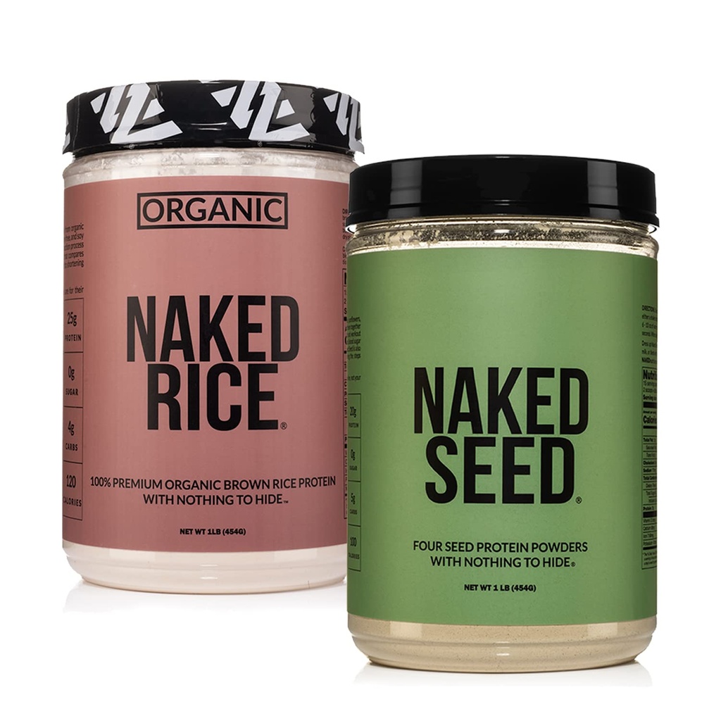 NAKED Vegansko seme stročnic beljakovin in 1LB riž
