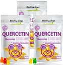Quercetin z Bromelain Gumies - vitamin C + cink + vitamin D3 - Quercetin 500mg Gumiji za otroke in odrasle (3 pakiranja)