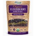 Starejša organska jagoda Sirup Kit - enostaven za uporabo, DIY Elderberry Sirup Making Kit z Bezgove jagode ,Rosehips, Ginger, Echinacea, Cinamon, in kloni, Naredi 32oz Syrup, Brewing Bag Vključeno