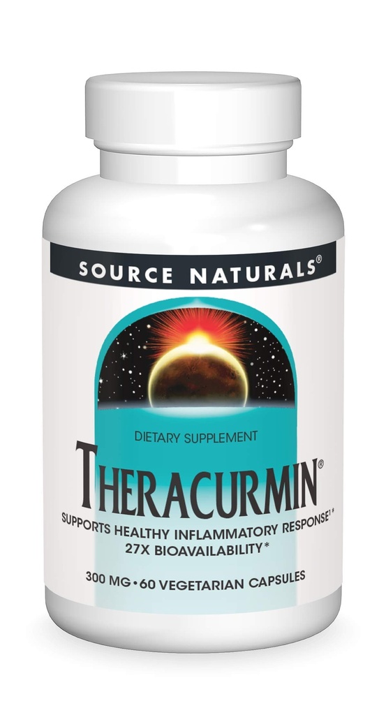Vir Natural Theracurmin, podpira zdrav vnetni odziv*, 300 mg - 60 vegetarijanskih kapsul