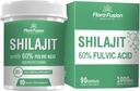 SHILAJIT kapsule 1000mg – himalajski Shilajit s fulvično kislino - Shilajit dodatek z zeliščnimi izvlečki - Shilajit dopolnilne kapsule- Shilajit za moške in ženske – 90 kapsul