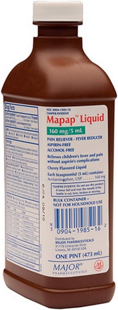 Mapap Liquid Pain Reliever Fever Reduciralec, češnjeva aroma, en vrček
