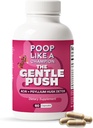Poop Kot prvak zaprtje Relief Kapsule - Acai, Psyllium Husk, Ginger Root, Klorella, Prebiotična mešanica, 60 Kapsule, Podpira Bowel gibanja, Spodbuja Gut Health Supplement