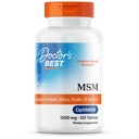 Zdravniki Najboljši MSM, Podpira lase, kožo, nohti, & Joints, Non-GMO, Gluten Free, Vegan 120 tablet